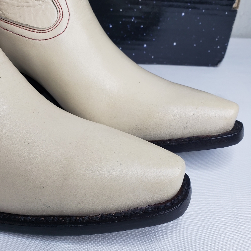 Anthropologie X Planet Cowboy Dozen Roses Cream Cowboy Boots Western Womens 8 US - Picture 4 of 16